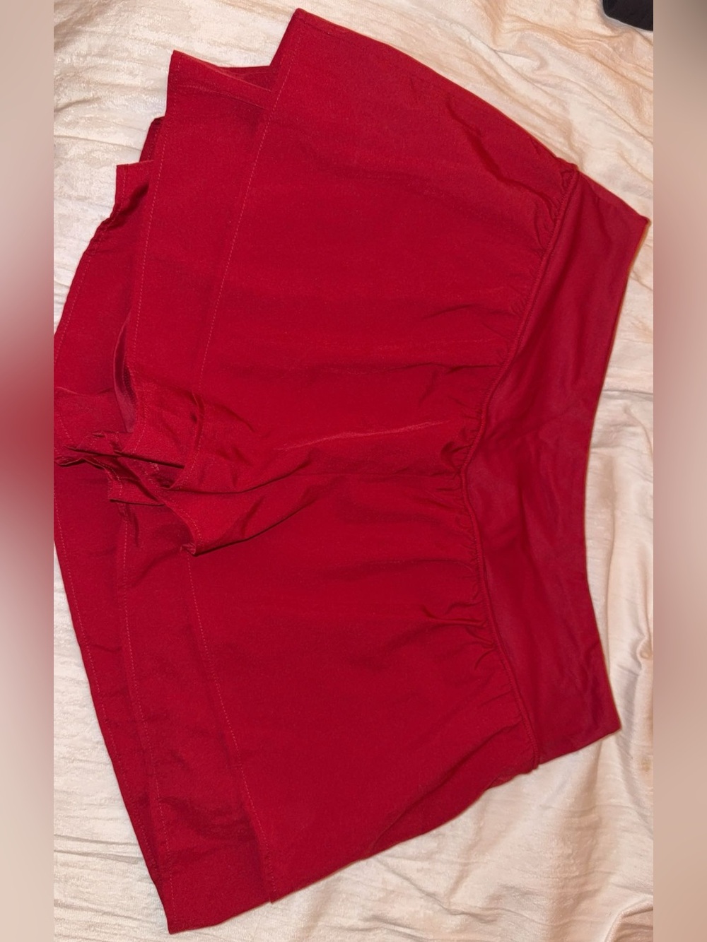 Women’s Amazon Athletic High-Waist Red Workout Shorts